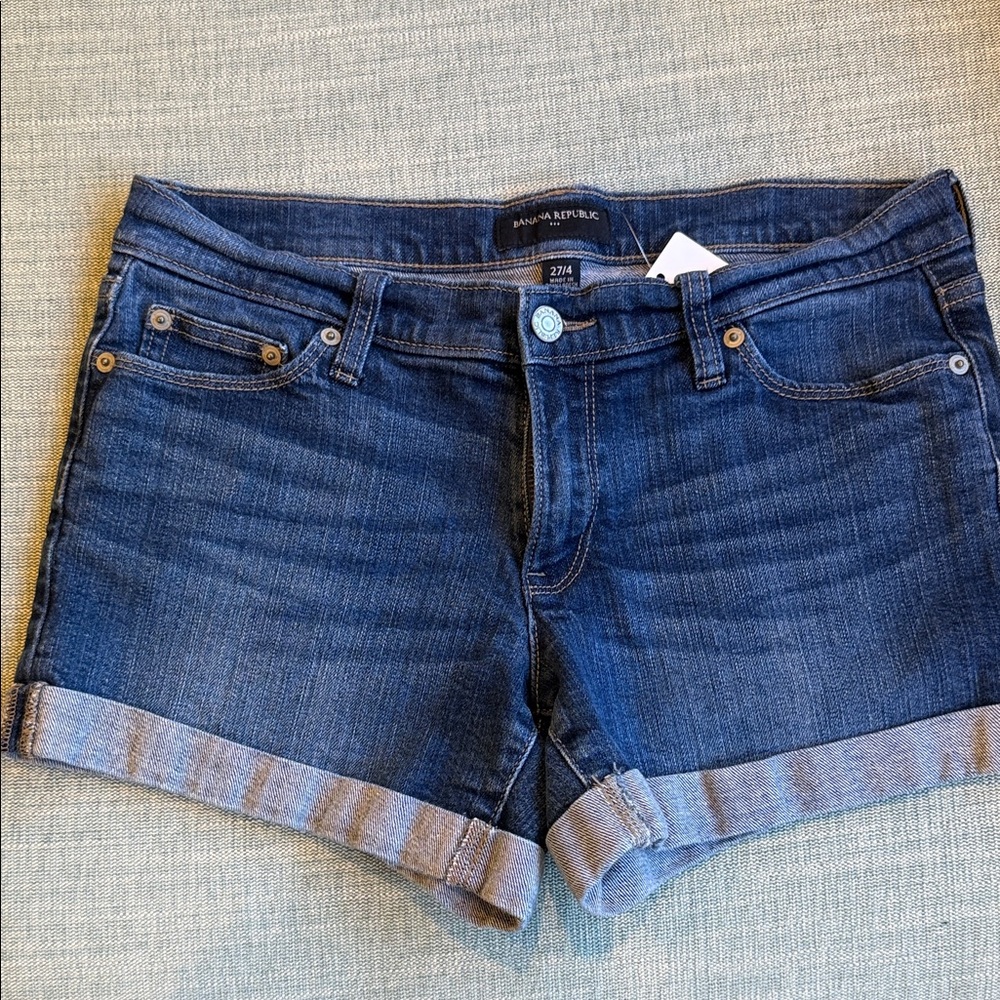 Banana Republic Indigo Denim Shorts